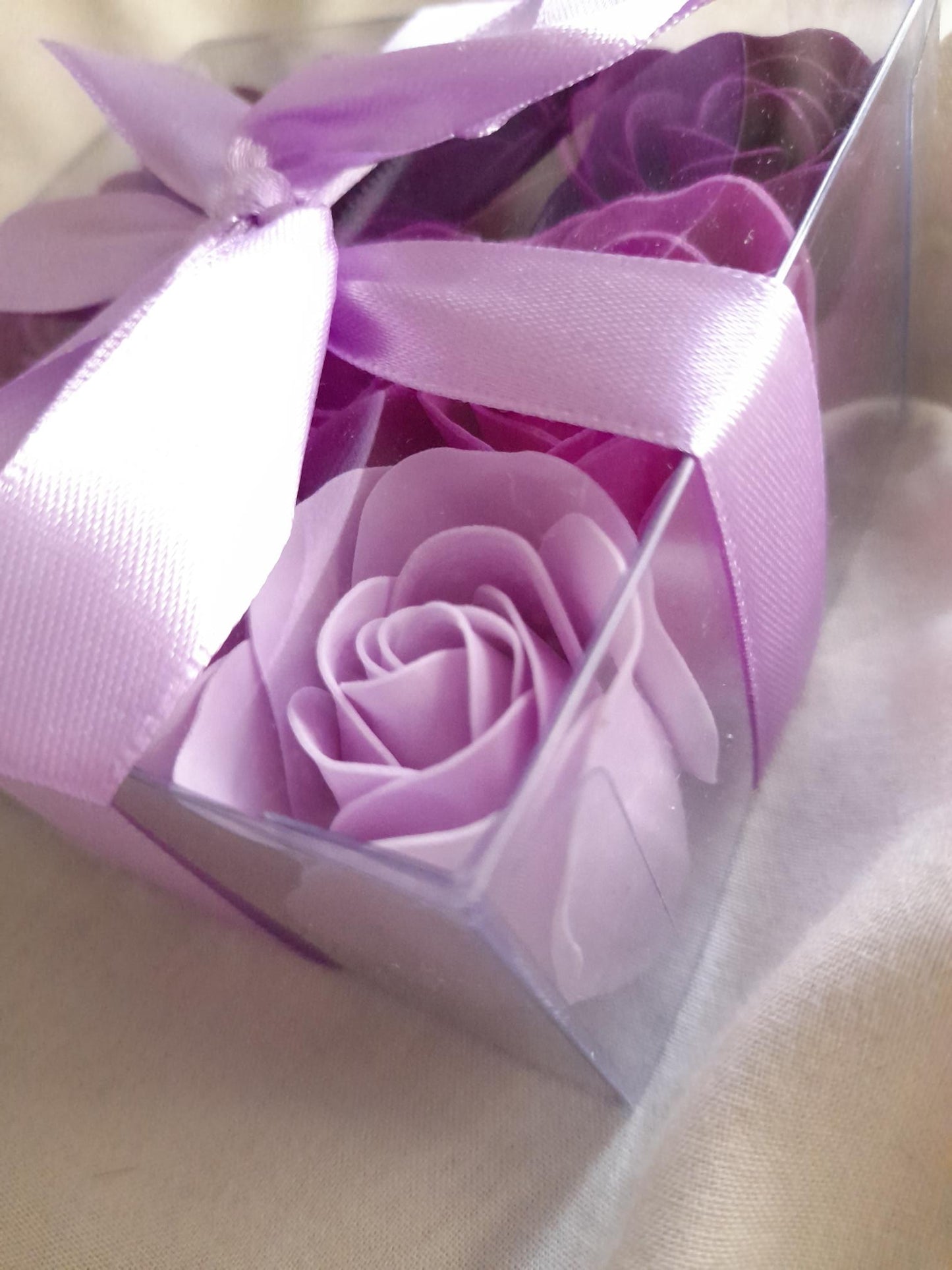Boite De 9 Roses De Bain ( Violette )